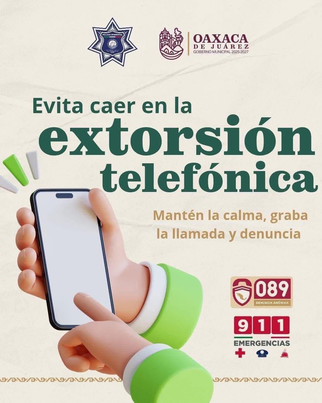 Evita caer en la extorsión telefónica
