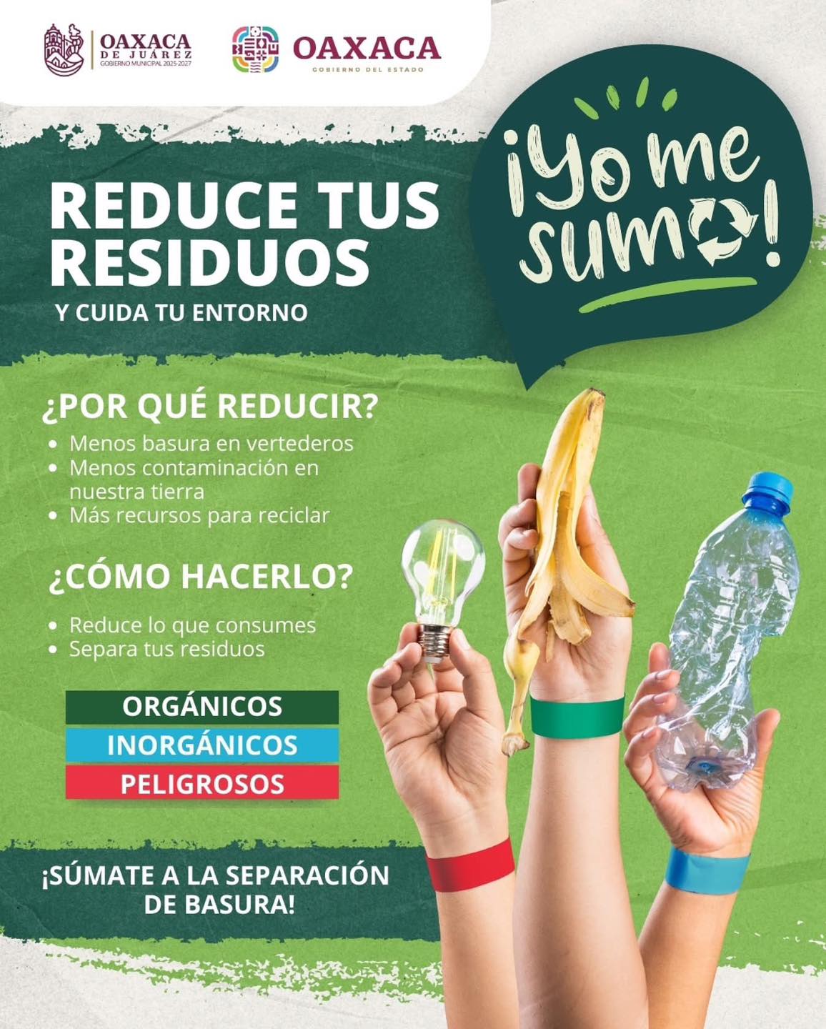 Reduce tus residuos y cuida tu entorno