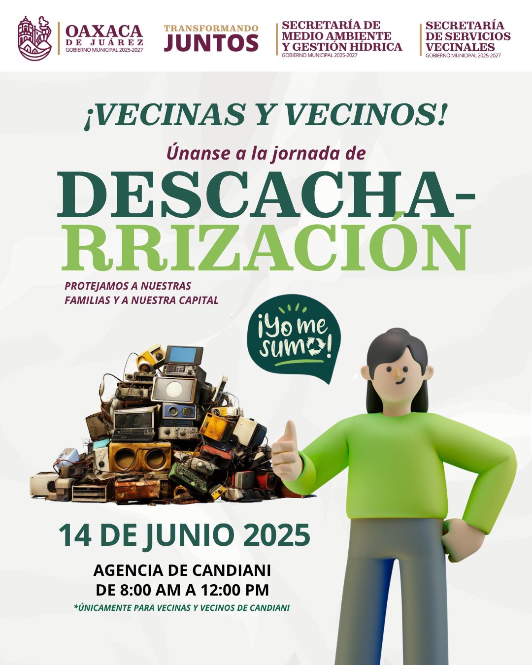 Descacharrización, junio 2025