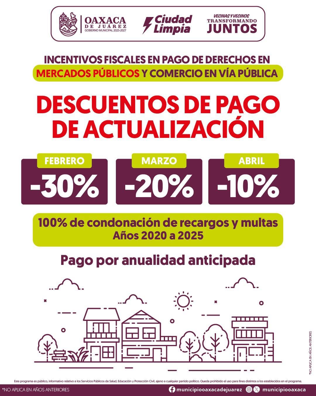 Descuento de pago de actualización