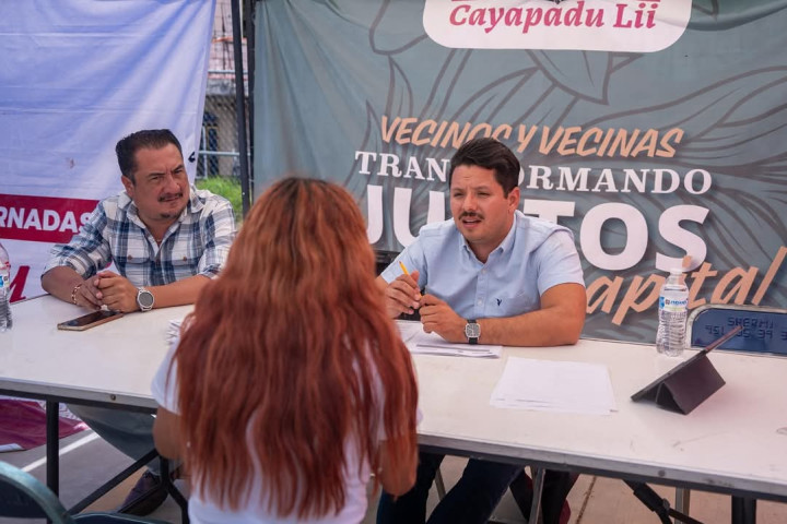 Vecinas y vecinos del Ejido Guadalupe Victoria se benefician con diversos servicios en Cayapadu Lii