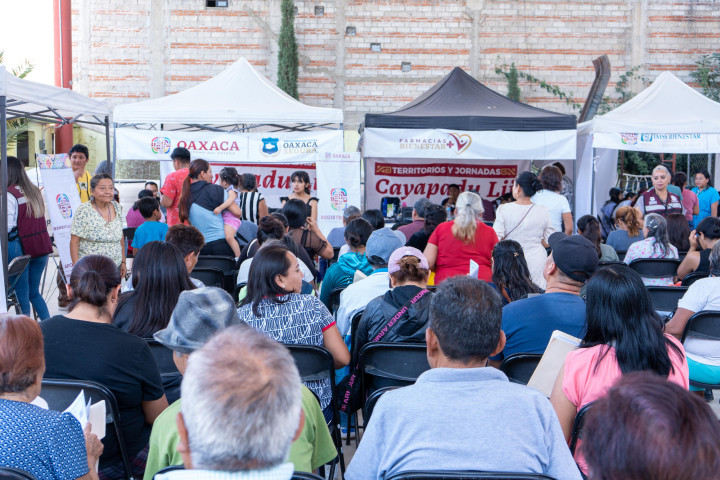 Más de 25 mil vecinas y vecinos de Oaxaca de Juárez beneficiados con las Jornadas Territorios y Cayapadu Lii