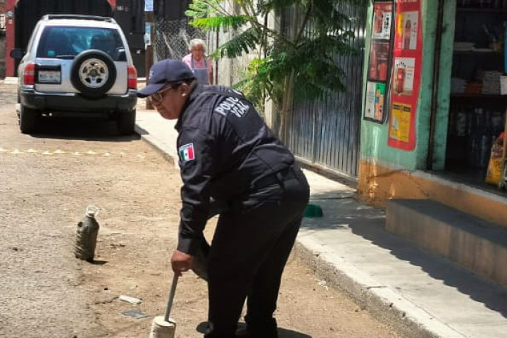 Amplía Policía Vial Dispositivo Barredora en agencias y colonias de Oaxaca de Juárez