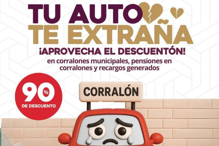 Continúa el programa de descuentos para liberar vehículos en pensiones municipales