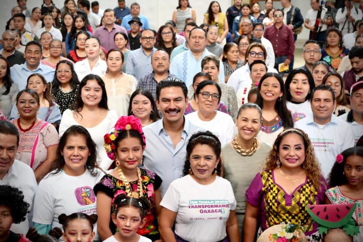 Oaxaca de Juárez reafirma su compromiso con la niñez en la Caravana para Erradicar el Trabajo Infantil