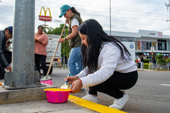 Acceso oriente de la capital luce nuevo rostro con Tequio Vecinal