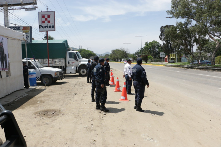 Refuerzan seguridad en accesos a la ciudad por la Guelaguetza 2025