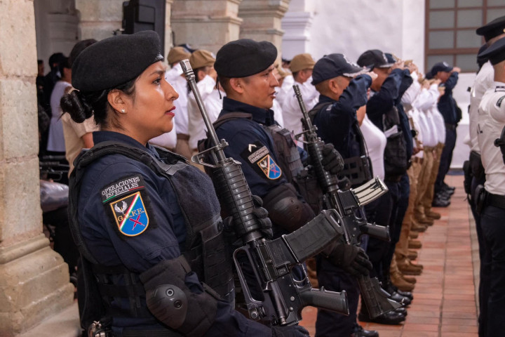 Reconocen 35 años de la Policía Municipal de Oaxaca de Juárez con acciones históricas de fortalecimiento institucional