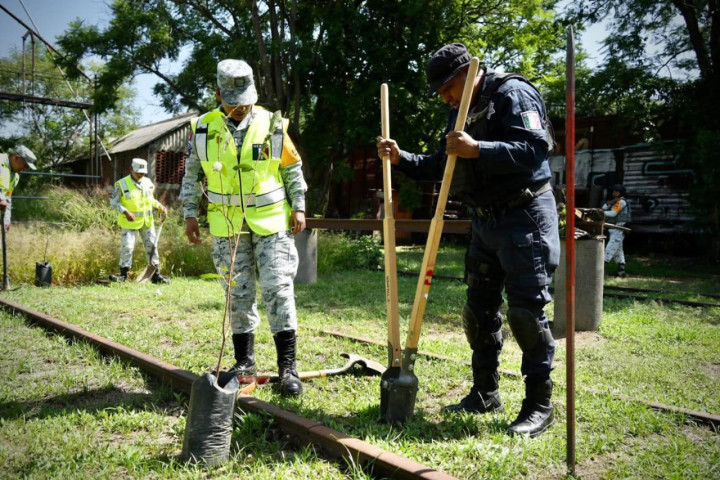 Reforestan la antigua estación del ferrocarril para una ciudad limpia y segura