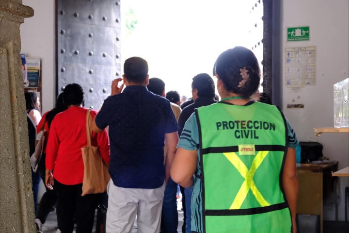 Participación activa en el Segundo Simulacro Nacional 2025 en el Palacio Municipal de Oaxaca de Juárez