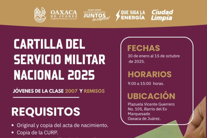 Últimos días para tramitar la Cartilla del Servicio Militar Nacional 2025