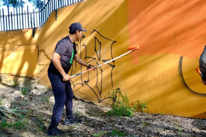 Por una ciudad limpia y segura, vecinas y vecinos renuevan el Parque DIF de la Colonia Miguel Alemán