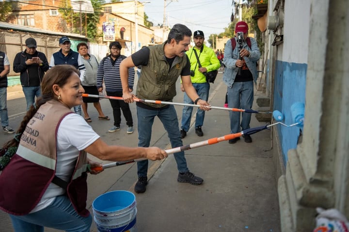 Vecinas y vecinos del Exmarquesado transforman su barrio con el Tequio Vecinal