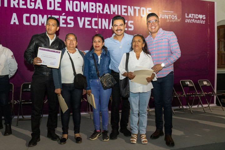 Entrega Ray Chagoya nombramientos a nuevos Comités Vecinales de Oaxaca de Juárez