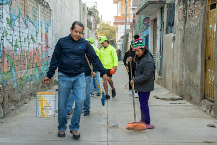 Vecinas y vecinos de San Martín Mexicápam se suman al Tequio Vecinal para fortalecer su entorno