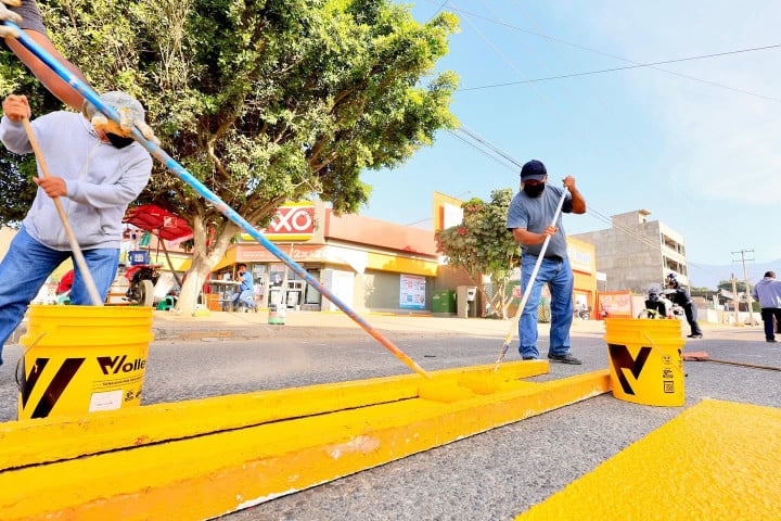 Vecinas y vecinos de Eucaliptos participaron en una exitosa jornada de Tequio Vecinal