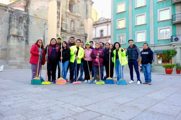 Con Tequio Vecinal refuerzan acciones para mantener limpia la capital durante la temporada decembrina